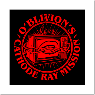 O'Blivion's Cathode Ray Mission (Red) Posters and Art